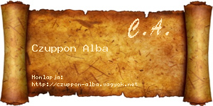 Czuppon Alba névjegykártya
